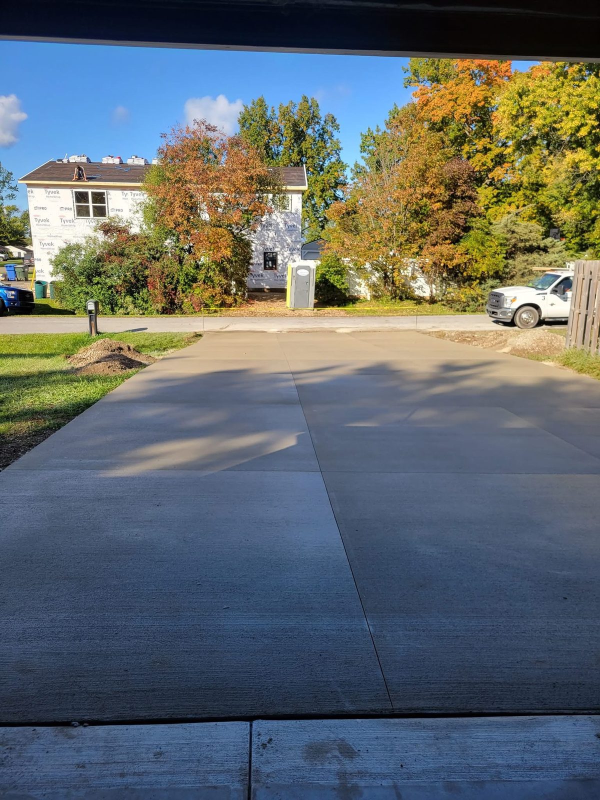 Chet Holcomb and the CS & Sons crew finishing a concrete pool deck in Northeast Ohio