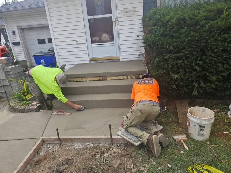 Concrete and construction project completed by CS & Sons Concrete LLC in Northeast Ohio