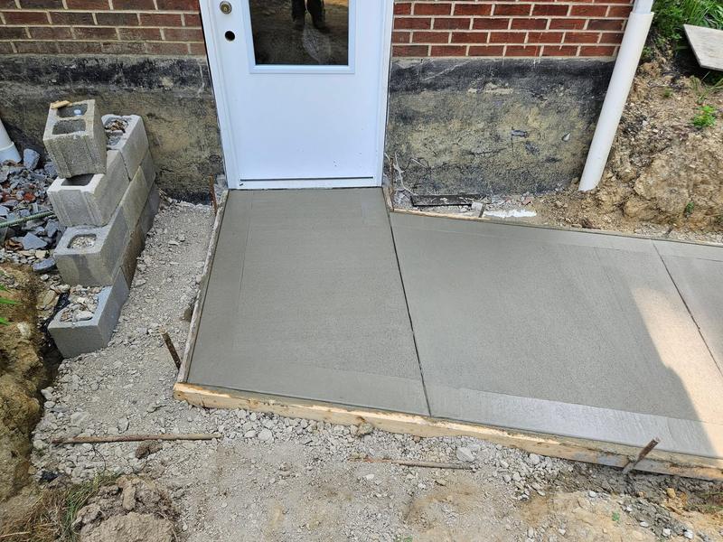 Concrete and construction project completed by CS & Sons Concrete LLC in Northeast Ohio