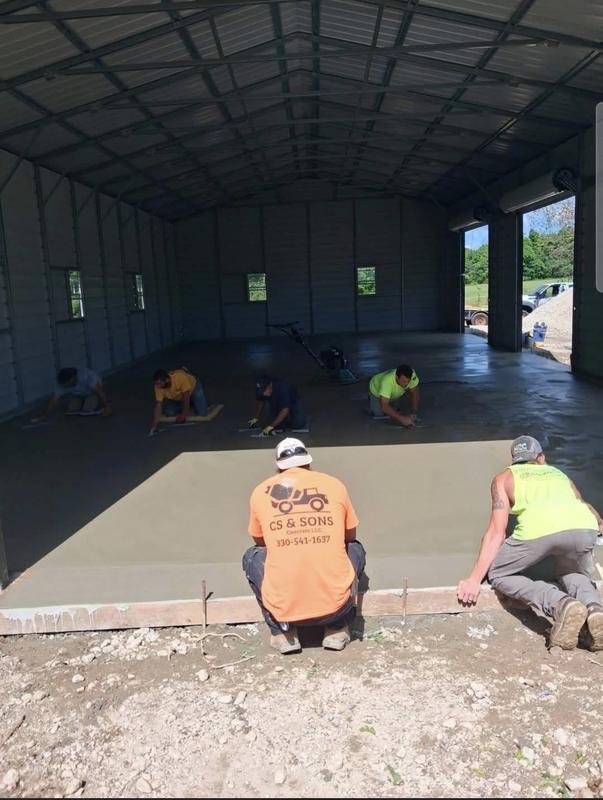 Concrete and construction project completed by CS & Sons Concrete LLC in Northeast Ohio