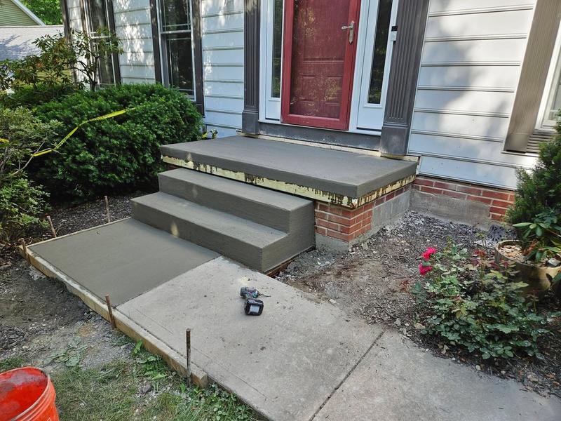 Concrete and construction project completed by CS & Sons Concrete LLC in Northeast Ohio